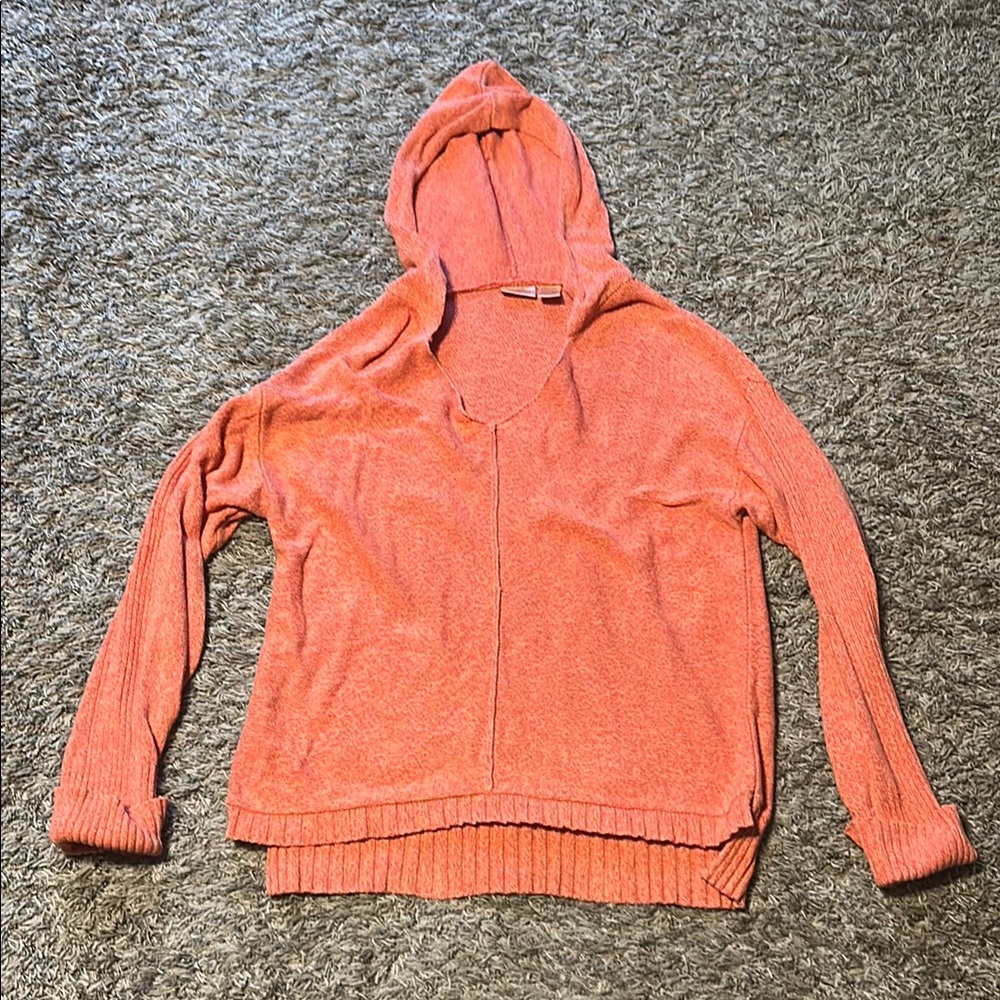 Women's Coral Hooded Sweater